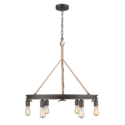 Chatham 6 Light Chandelier -  - Golden Lighting