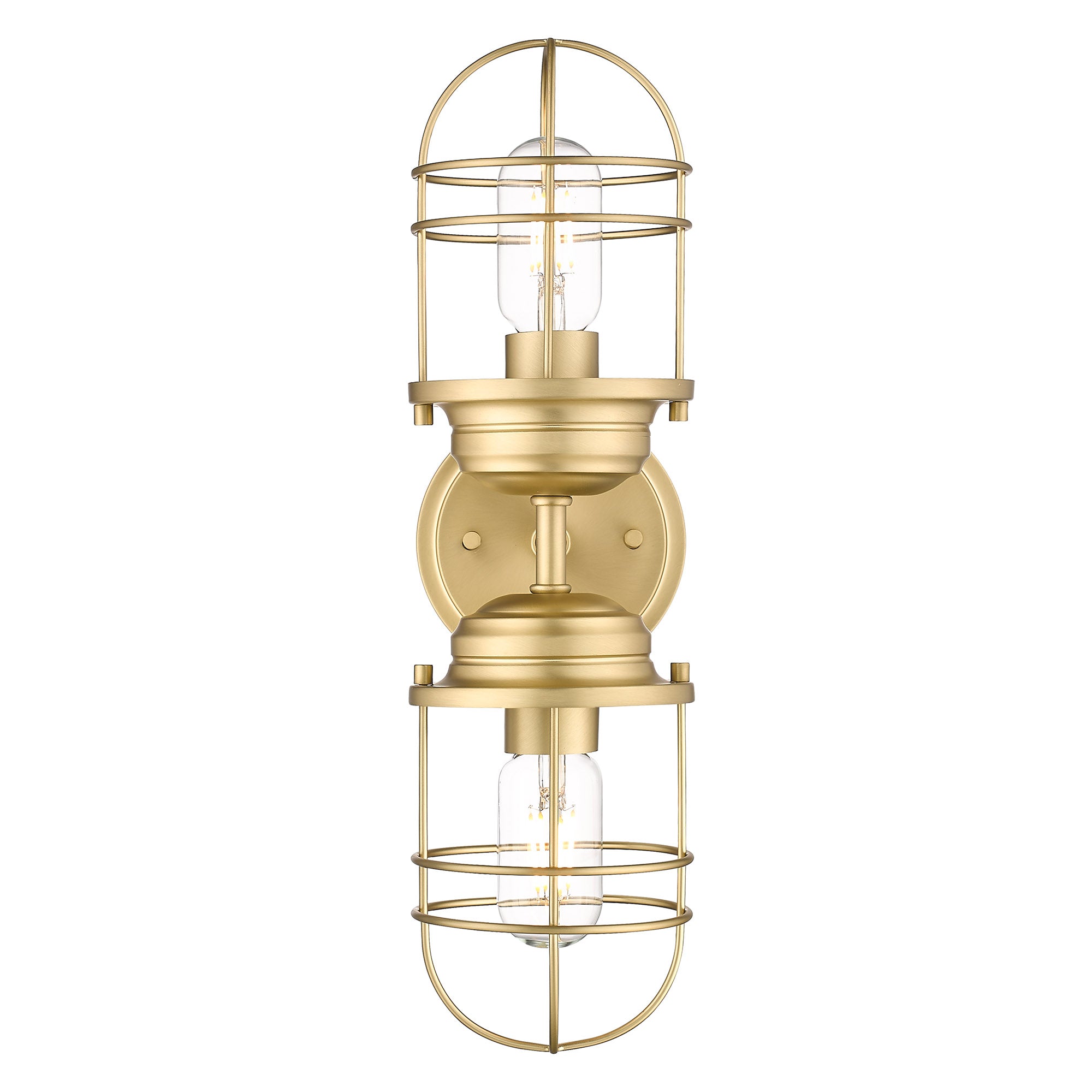 Seaport 2 Light Wall Sconce -  - Golden Lighting