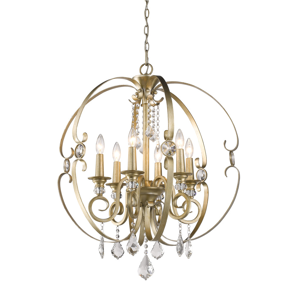 Ella 6 Light Chandelier -  - Golden Lighting