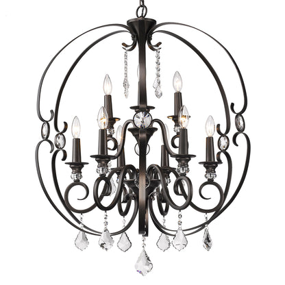 Ella 2 Tier - 9 Light Chandelier -  - Golden Lighting