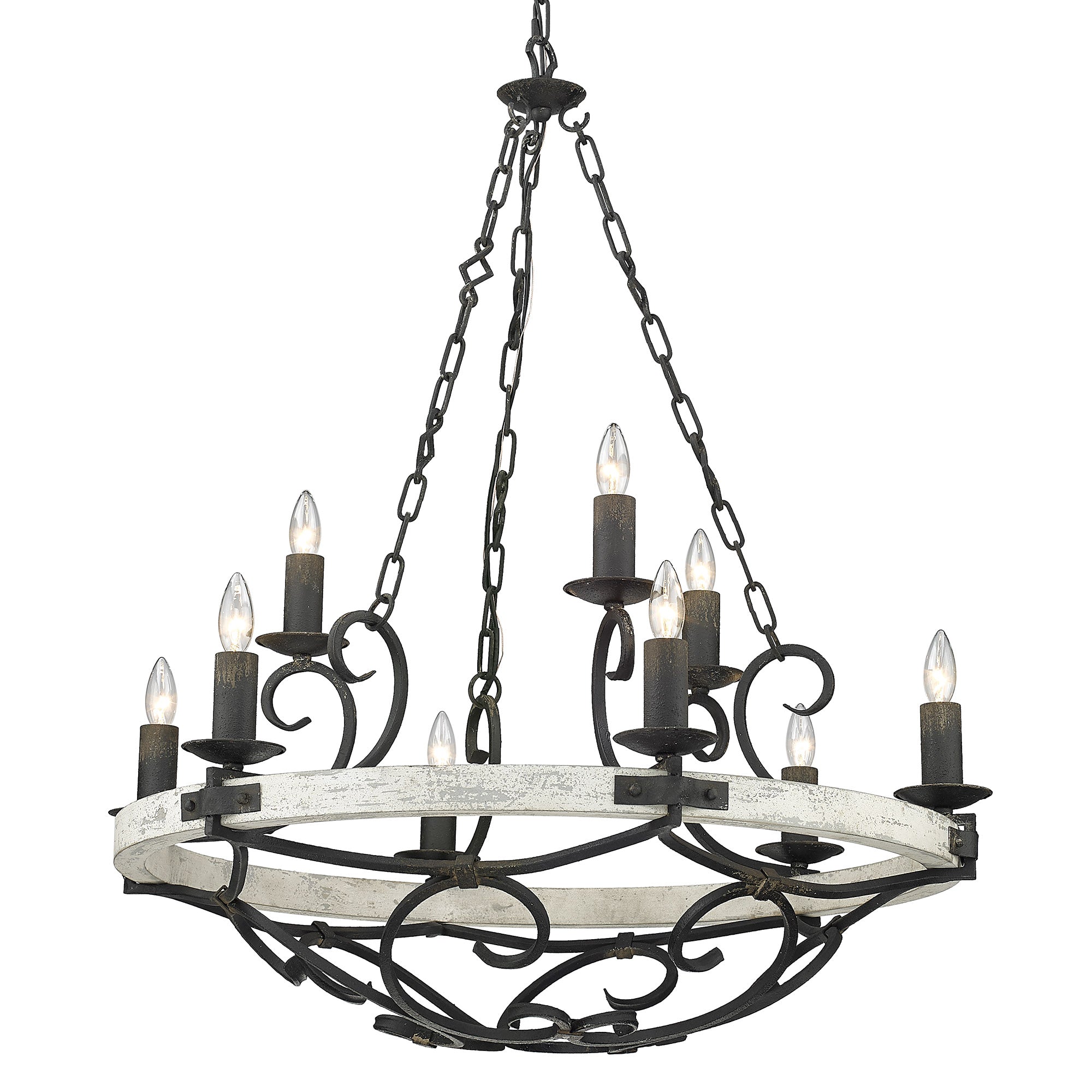 Madera 2 Tier - 9 Light Chandelier -  - Golden Lighting