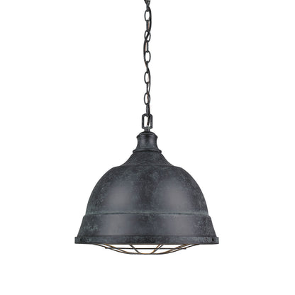 Bartlett 2 Light Pendant - Black Patina - Golden Lighting