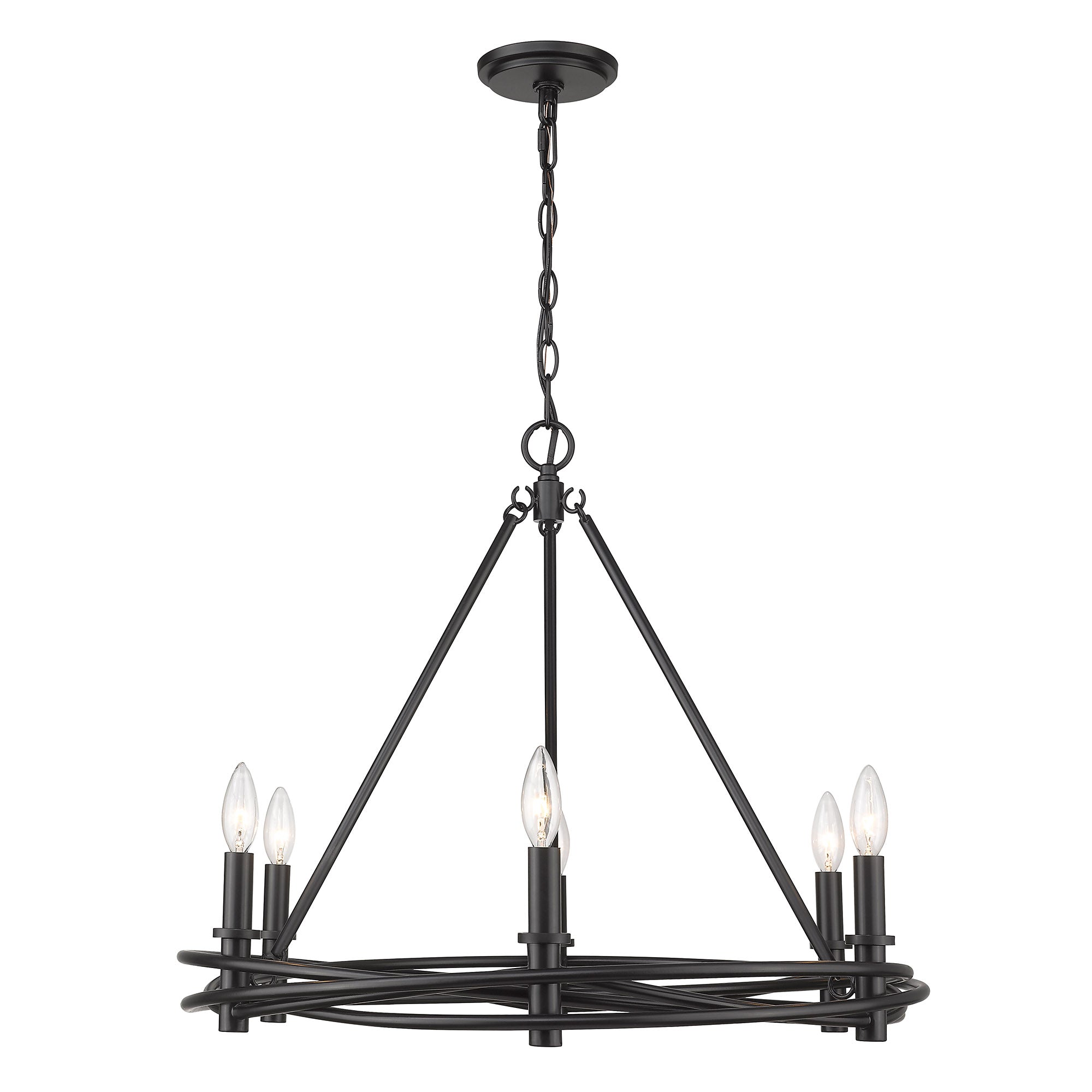 Weaver 6 Light Chandelier -  - Golden Lighting