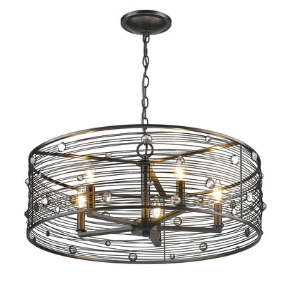 Bijoux 5 Light Chandelier -  - Golden Lighting