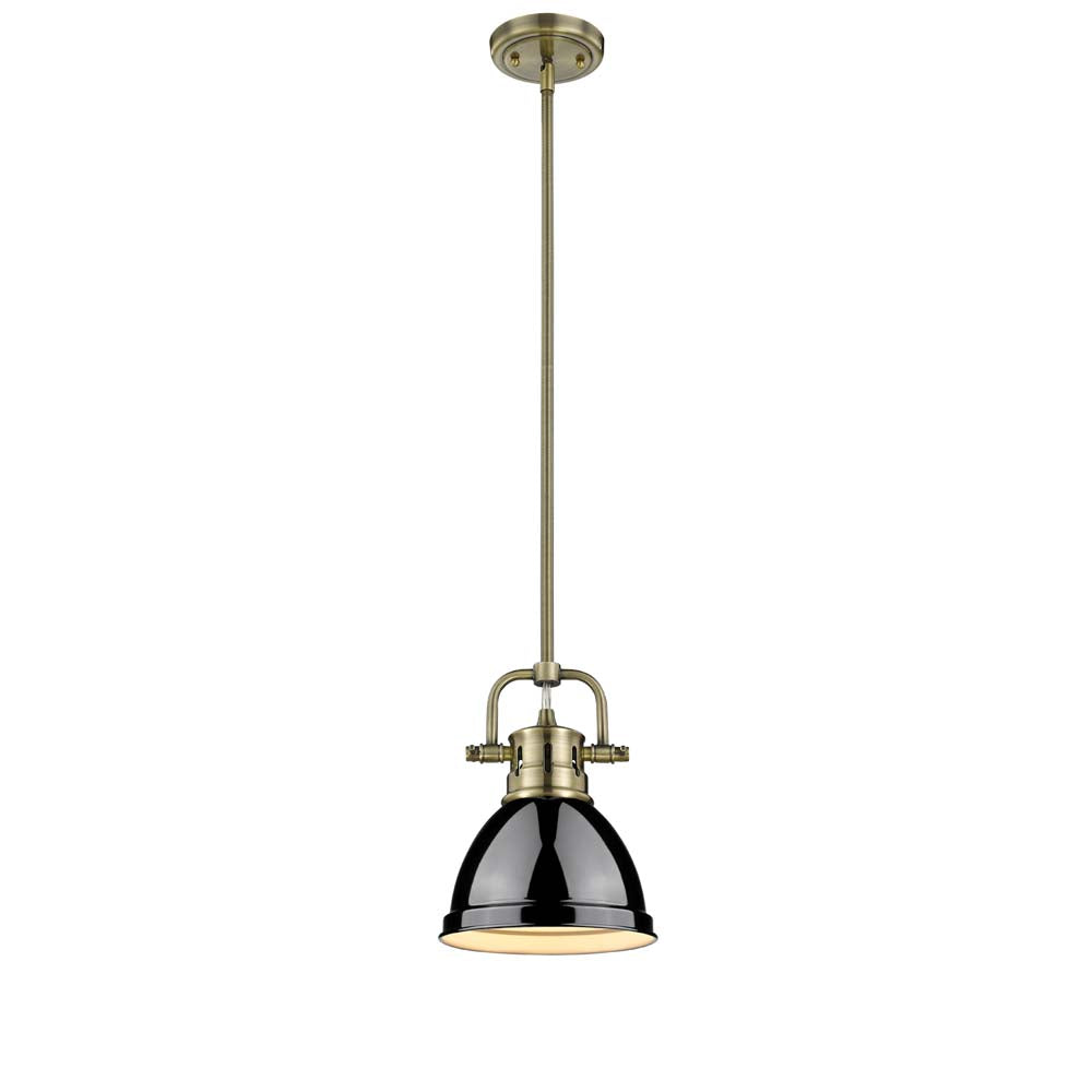 Duncan Mini Pendant with Rod - Closeout -  - Golden Lighting