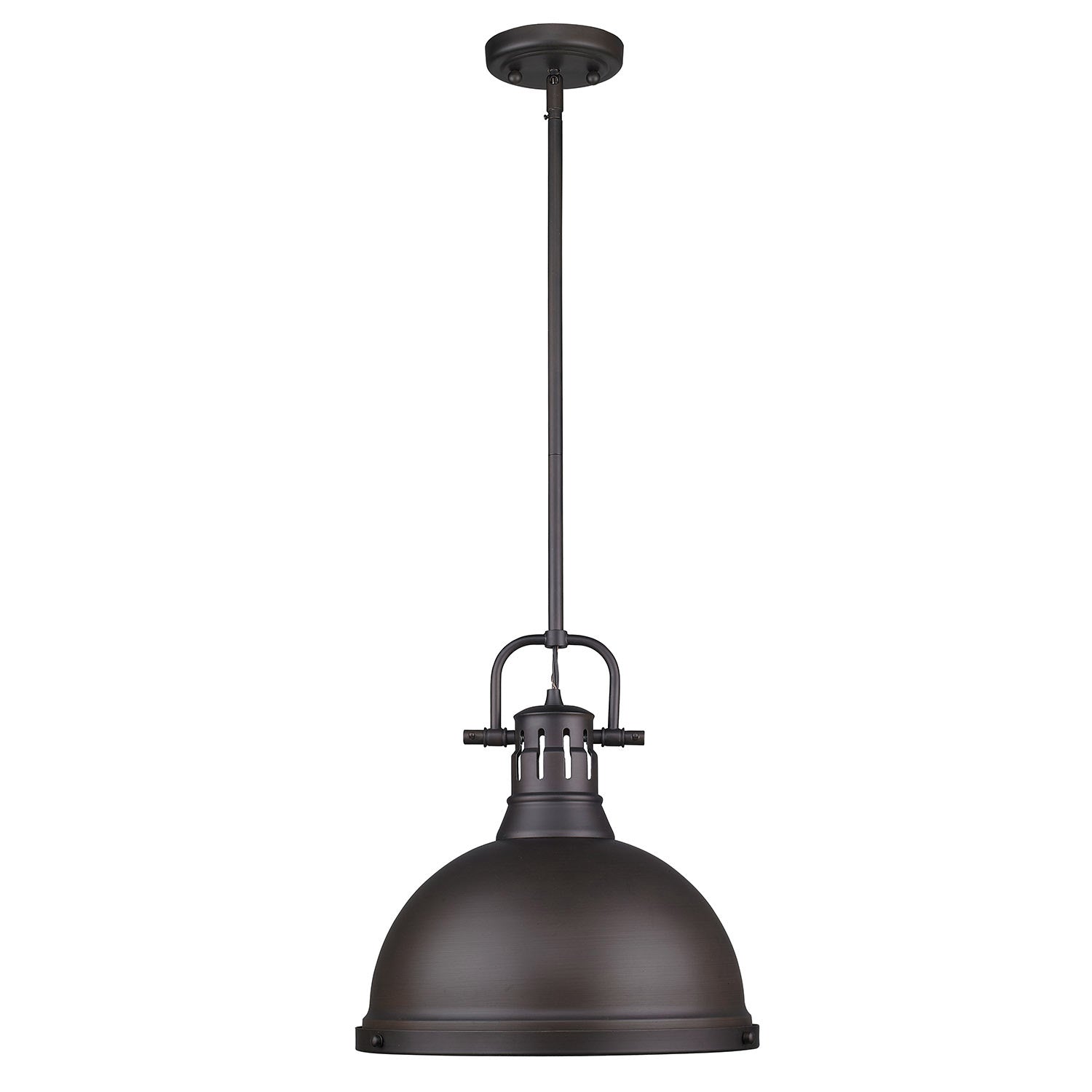 Duncan 1 Light Pendant with Rod -  - Golden Lighting