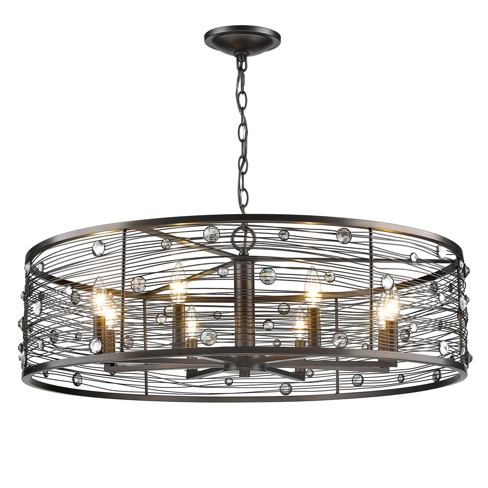 Bijoux 8 Light Chandelier -  - Golden Lighting