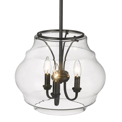 Annette 3 Light Pendant -  - Golden Lighting