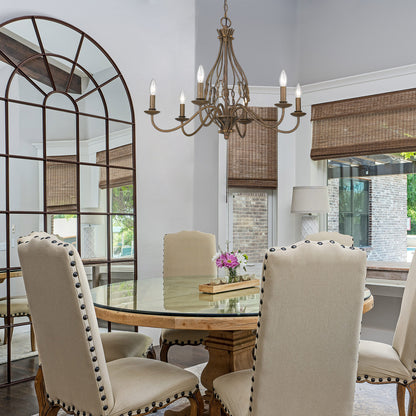 Antoinette 6 Light Chandelier -  - Golden Lighting