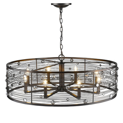 Bijoux 8 Light Chandelier -  - Golden Lighting