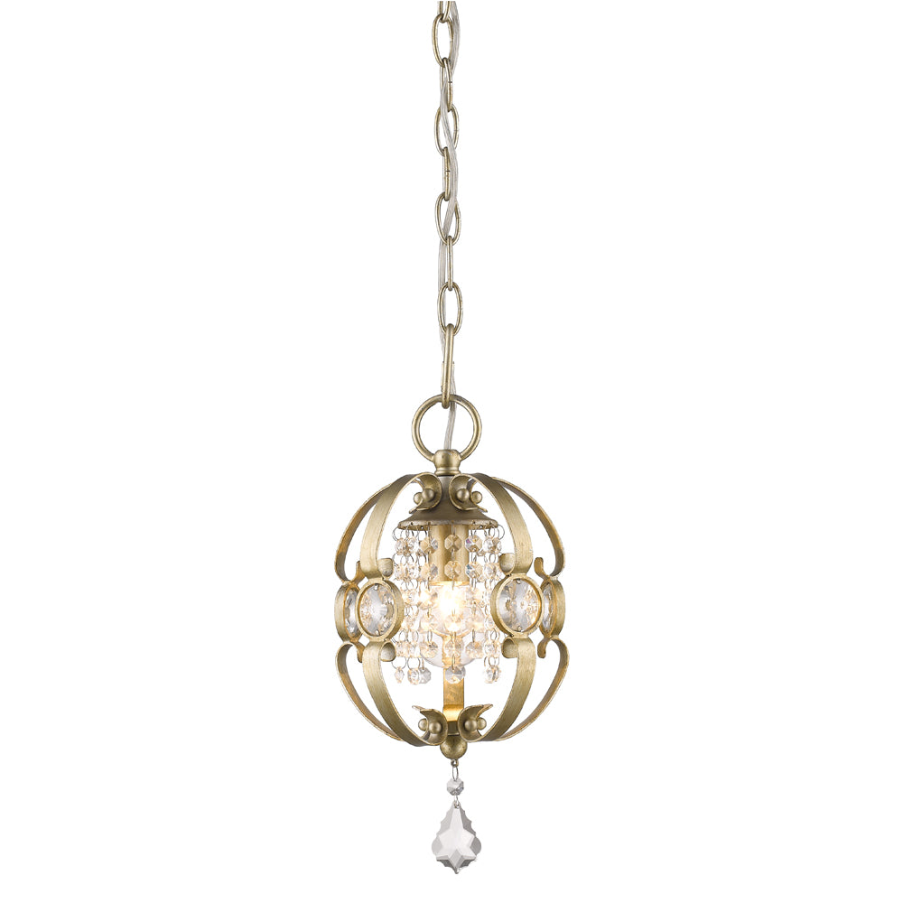 Ella Mini Pendant - White Gold - Golden Lighting