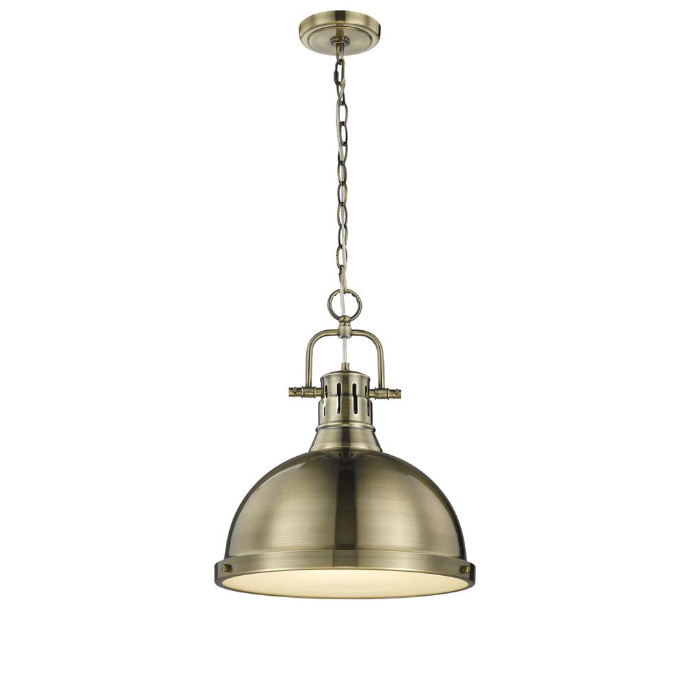 Duncan 1 Light Pendant with Chain -  - Golden Lighting