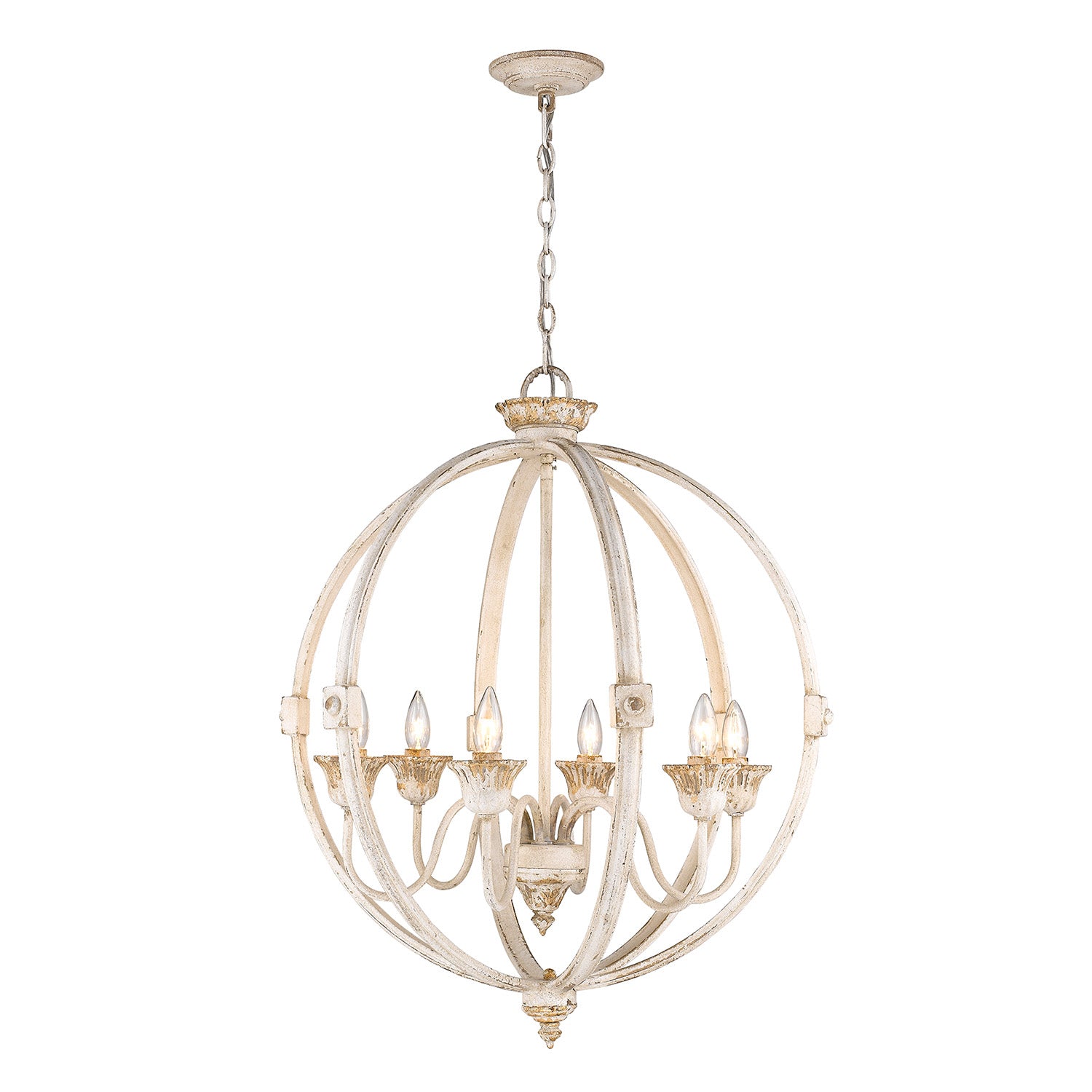 Jules 6 Light Chandelier -  - Golden Lighting