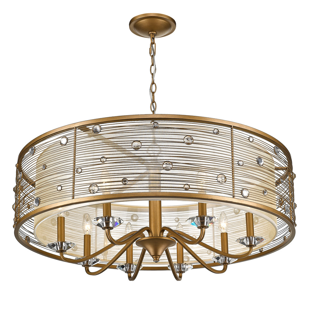 Joia 8 Light Chandelier -  - Golden Lighting