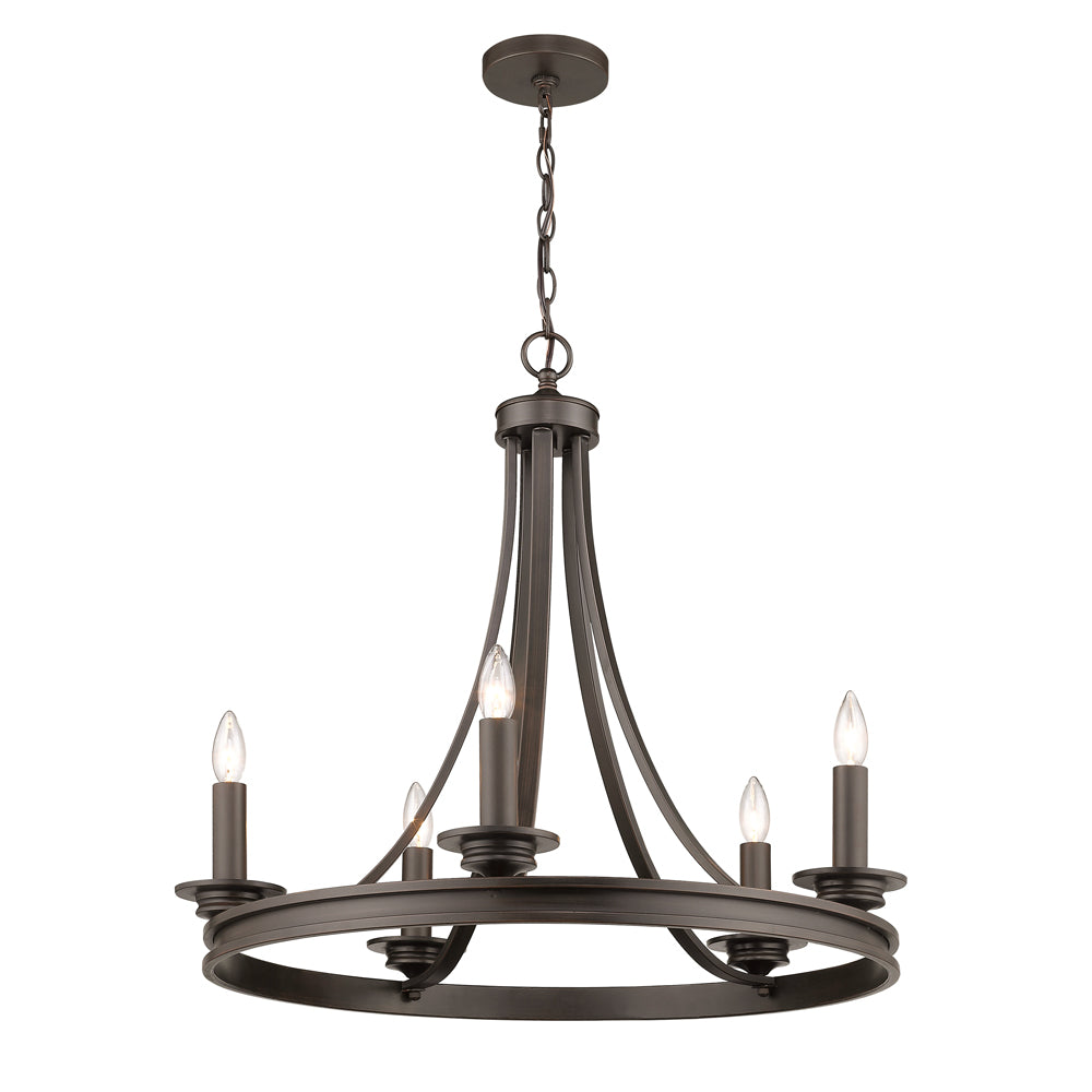 Saldano 5 Light Chandelier -  - Golden Lighting