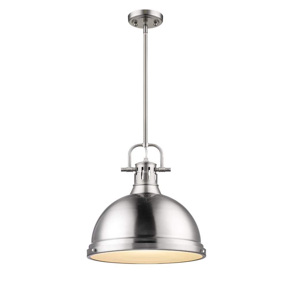 Duncan 1 Light Pendant with Rod -  - Golden Lighting