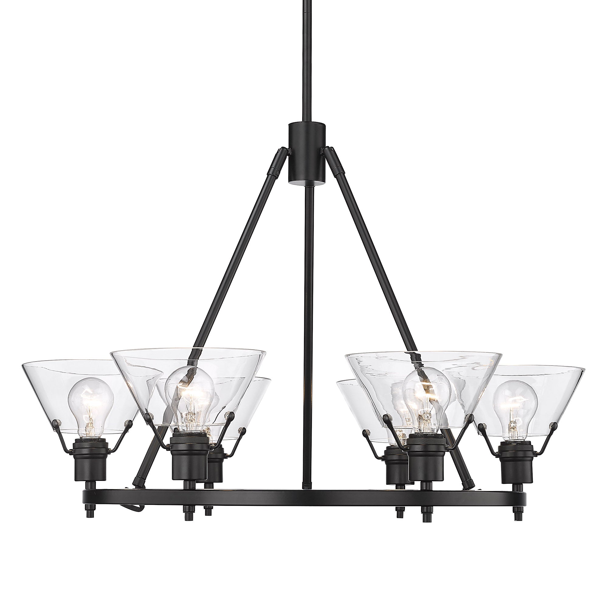 Orwell 6 Light Chandelier -  - Golden Lighting