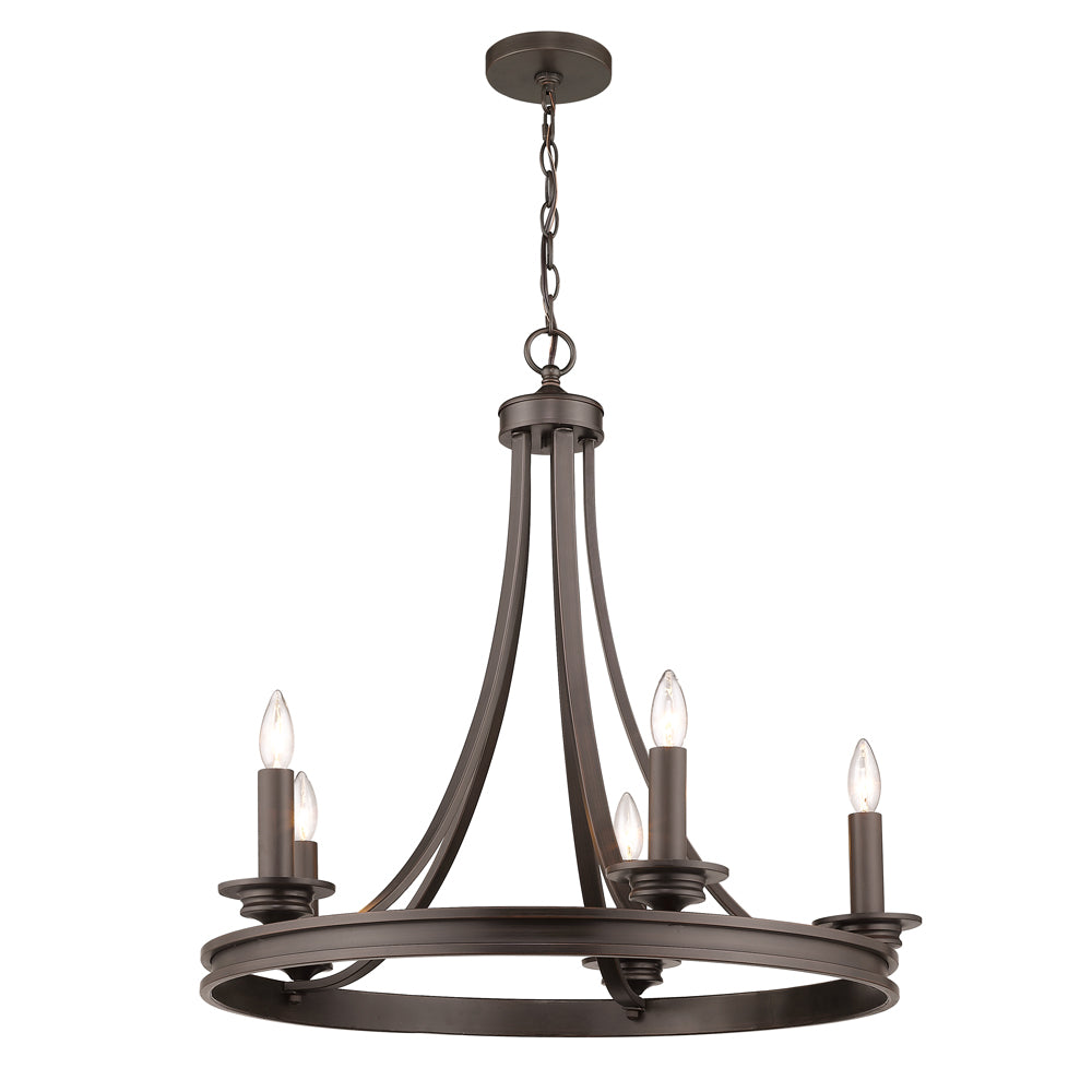 Saldano 5 Light Chandelier -  - Golden Lighting