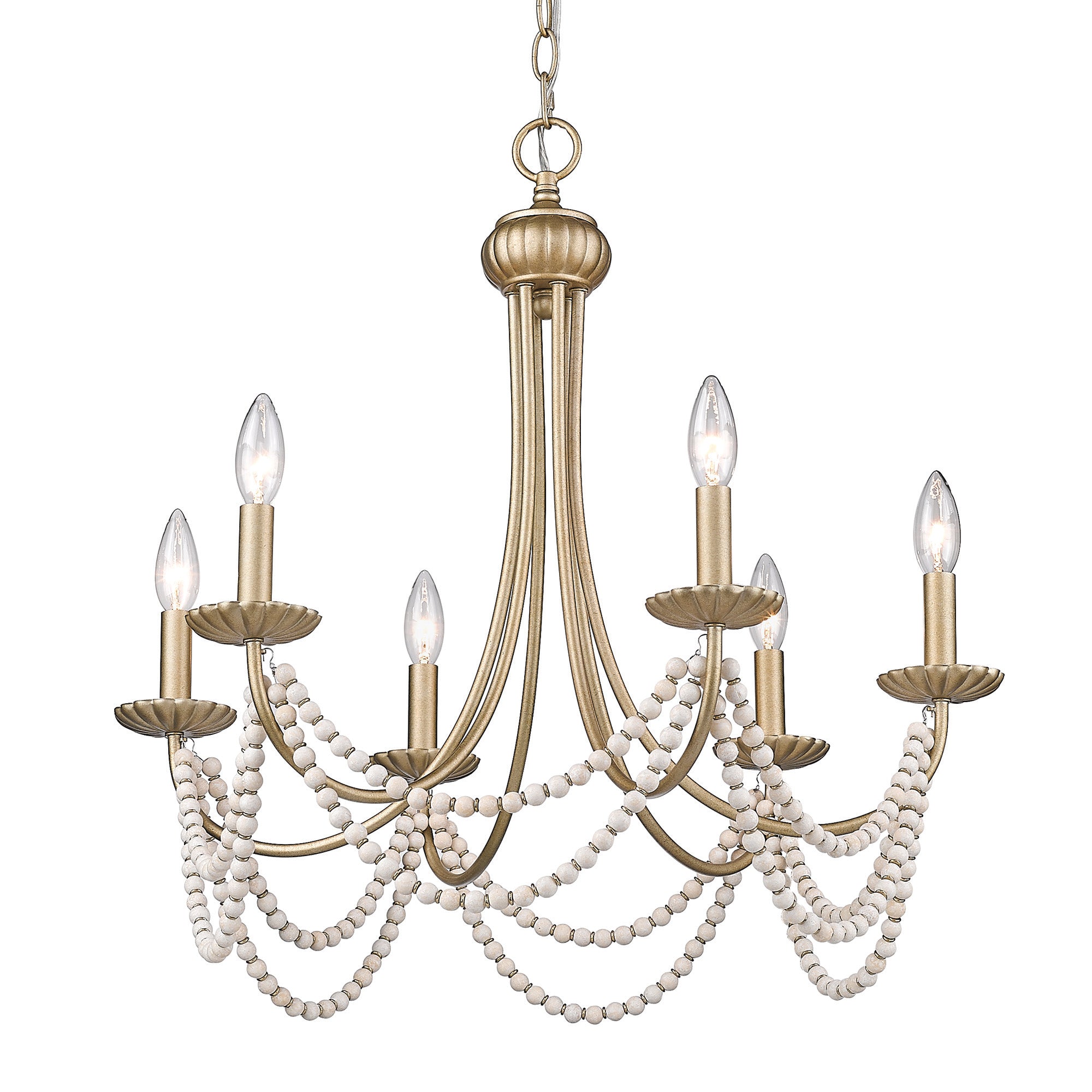 Serafina 6 Light Chandelier -  - Golden Lighting