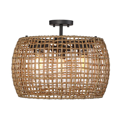 Piper 3 Light Semi-Flush - Outdoor -  - Golden Lighting