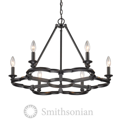 Saxon 6 Light Chandelier -  - Golden Lighting