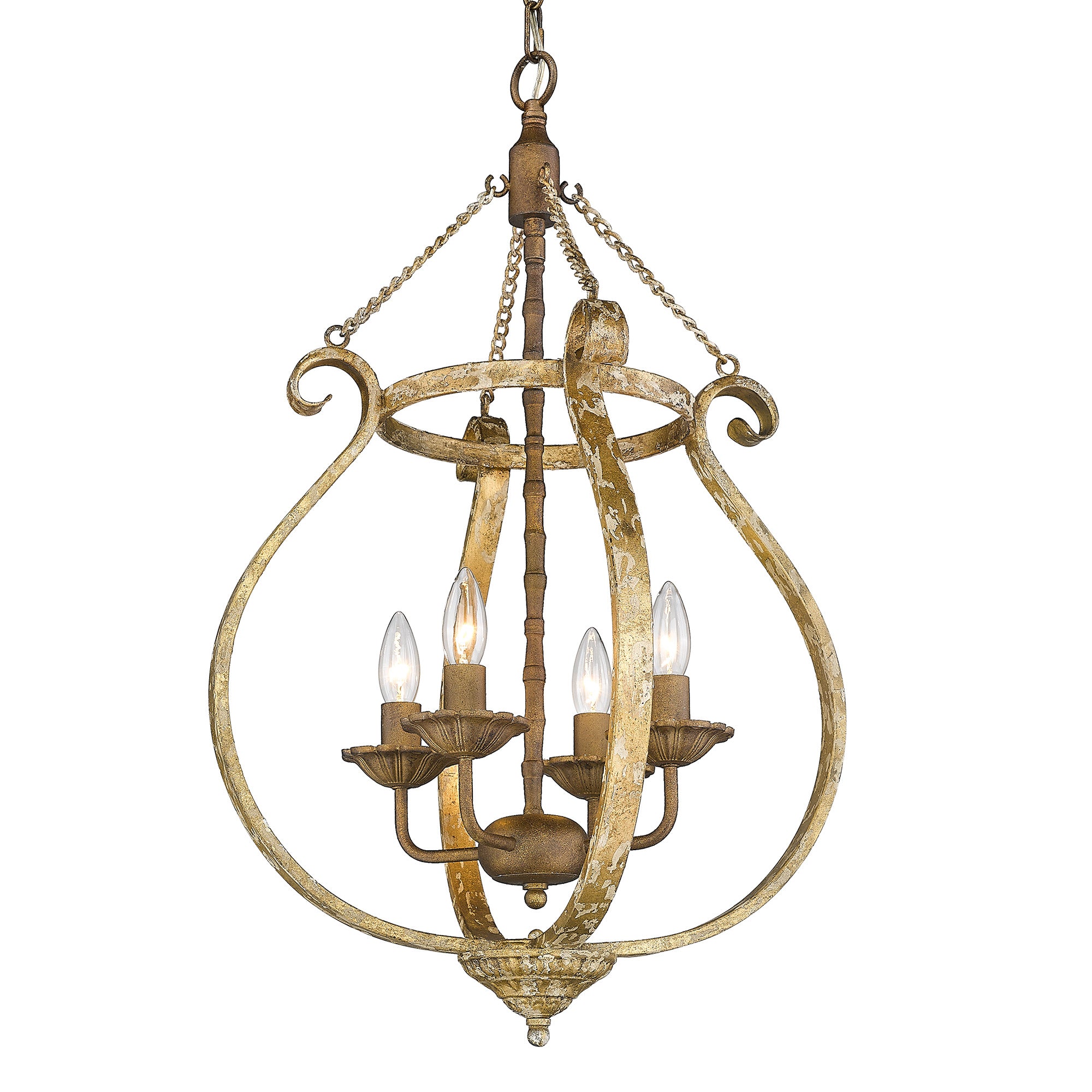 Delphine 4 Light Pendant -  - Golden Lighting