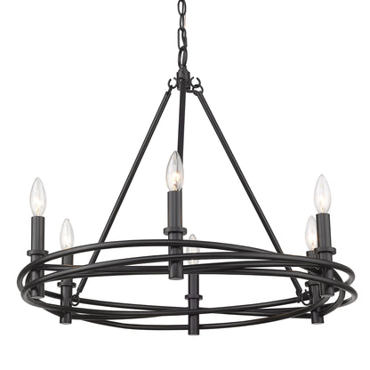 Weaver 6 Light Chandelier -  - Golden Lighting