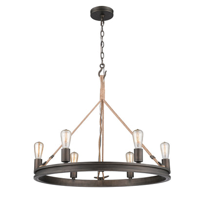 Chatham 6 Light Chandelier -  - Golden Lighting