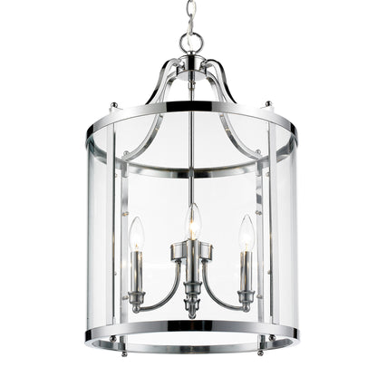 Payton 4 Light Pendant - Chrome - Golden Lighting