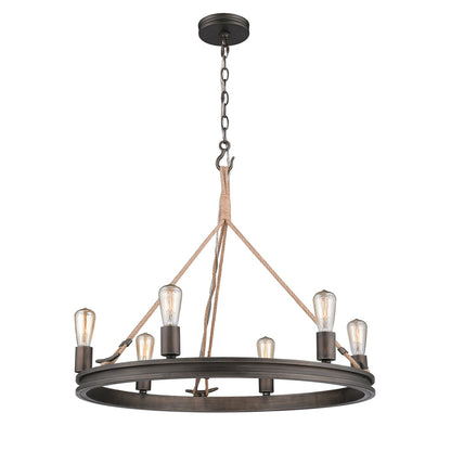 Chatham 6 Light Chandelier -  - Golden Lighting