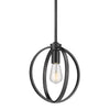Colson Mini Pendant (with or without Shade) - Matte Black / No Shade - Golden Lighting